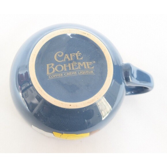 CAFE BOHEME Coffee Creme Liqueur Blue Coffee Mugs - Picture 5 of 5